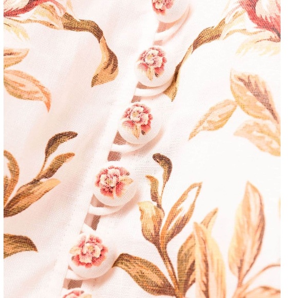 💐 Zimmermann Vacay Billow belted  floral linen maxi dress 💐 - Picture 6 of 16